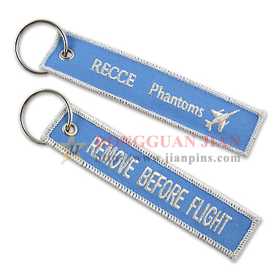 special embroidered keychain